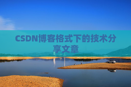 CSDN博客格式下的技术分享文章